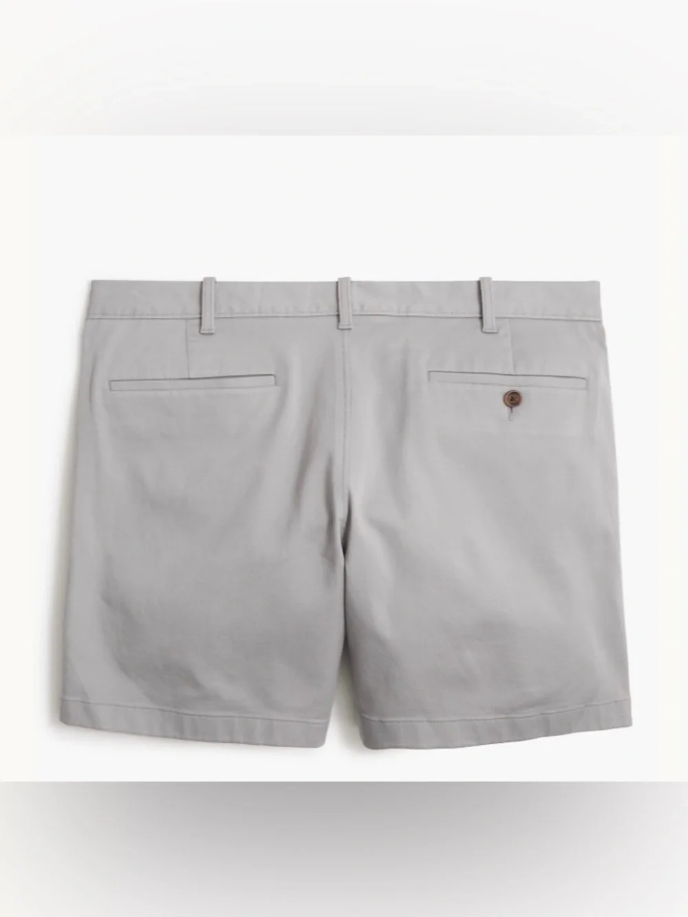 J. Crew Light Gray Flat-Front Stretch Shorts